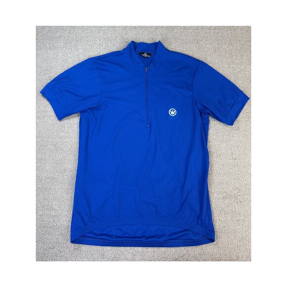 Canari Cycling Shirt Short Sleeve Blue Size Medium - Picture 1 of 8